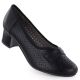 Women's openwork black pumps Jezzi 233-12