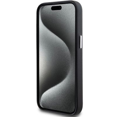 5. BMW Signature Wrapped Metal MagSafe Case for iPhone 15/14/13 - Black