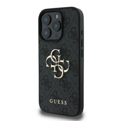 2. Guess 4G Big Logo iPhone 16 Pro Max Case - Black