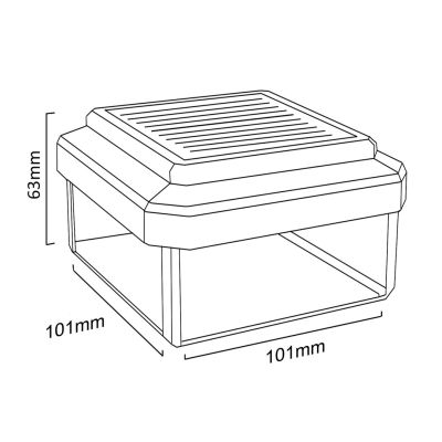 8. GREENBLUE SOLAR LAMP FOR A POST 100*100 - ENVELOPE CANOPY GB128