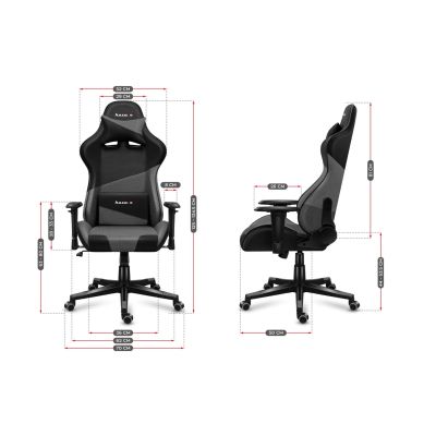 14. Huzaro Force 6.2 Grey Mesh Gaming Chair