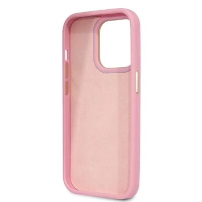7. Guess Croco Collection case for iPhone 14 Pro - pink