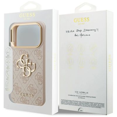 8. Guess 4G Big 4G Classic Logo Case for iPhone 17 Pro - Rose Gold