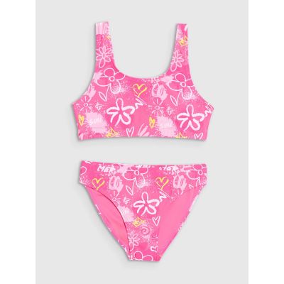Girls' two-piece swimsuit 4F 4FJRSS25UBKSF051-90A