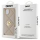 8. DKNY Quilted Stack Logo iPhone 15 Plus Case - Beige