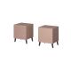 NOVA bedside table 44x40x52 pink matt