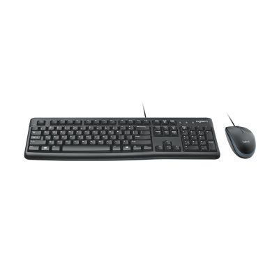 3. Logitech MK120 920-002562 keyboard and mouse set (membrane; USB 2.0; (US); black; optical; 1000 DPI)