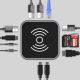 10. Hub USB-C 12 in 1 Wozinsky WHBC09Y8S multifunctional, with wireless charging function, aluminum, with 15 cm cable - gray