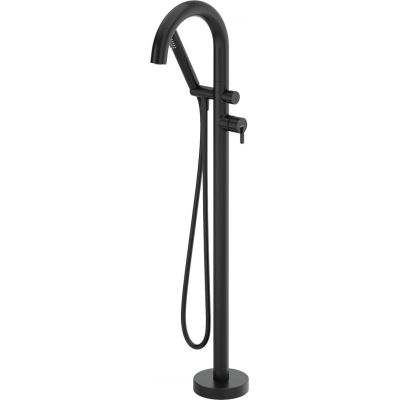 Freestanding bathtub faucet with shower set