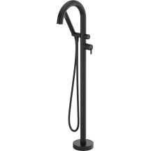 Freestanding bathtub faucet with shower set