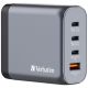 10. Verbatim GaN charger 140W, 1x USB-A, 3x USB-C