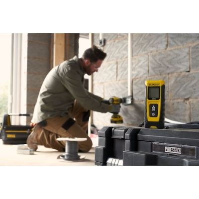 9. Stanley SLM65 Laser Rangefinder Black, Yellow 20 m