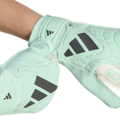 5. adidas Copa Club Kids' Goalkeeper Gloves Mint and White KE9735
