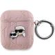 Karl Lagerfeld Monogram Karl & Choupette Head case for AirPods 1 / 2 - pink