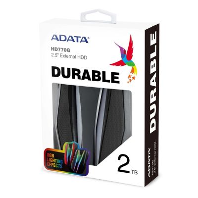 2. External HDD ADATA HD770G (2TB; 2.5"; USB 3.2; black)