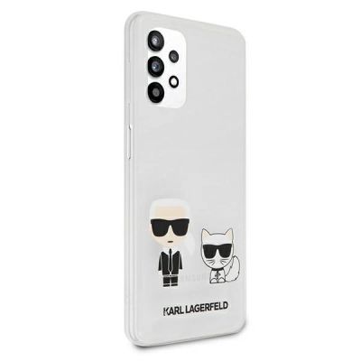 4. Karl Lagerfeld KLHCA32CKTR A326 A32 5G hardcase Transparent Karl & Choupette