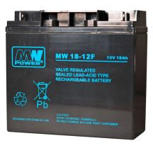 MPL MW POWER MW 18-12 Lead-acid AGM Maintenance-free Battery 12V 18Ah Black