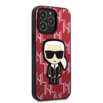 4. Karl Lagerfeld KLHCP13LPMNIKPI iPhone 13 Pro / 13 6.1" hardcase red/red Monogram Ikonik Patch