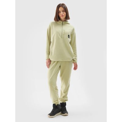 4. Women's regular hooded fleece 4F 4FWAW24TFLEF248-44S