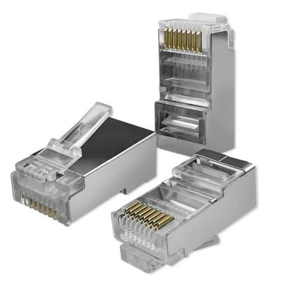 QOLTEC RJ45 MODULAR CONNECTOR PLUG | CAT5E | FTP | 100PCS
