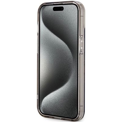 5. Guess IML Flowers Wreath MagSafe case for iPhone 15 / 14 / 13 - black