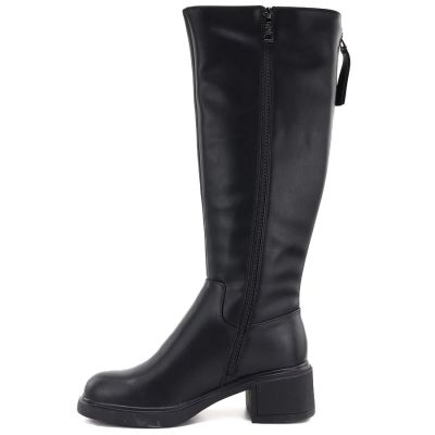 7. Women's leather ankle boots, black, Vinceza FIO27-67056