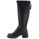 7. Women's leather ankle boots, black, Vinceza FIO27-67056