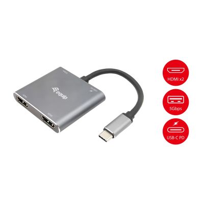 3. Equip 133484 Docking Station Wired USB 3.2 Gen 1 (3.1 Gen 1) Type-C Silver