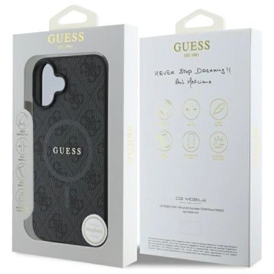 8. Guess 4G Ring Classic Logo MagSafe case for iPhone 16 - black