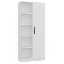 SHELVING 80CM DOOR WHITE SET