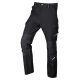 Mix&Match Work Trousers, 4-Way Stretch, Black and Green, Size XS