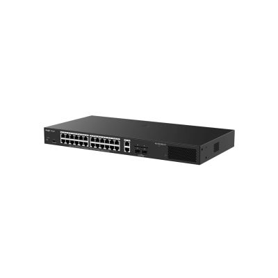 2. Ruijie Networks RG-ES228GS-LP Managed Network Switch L2 Gigabit Ethernet (10/100/1000) Supports PoE Desktop Black