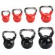 44. Kettlebell cast iron knurled handle HMS KTC10 RED
