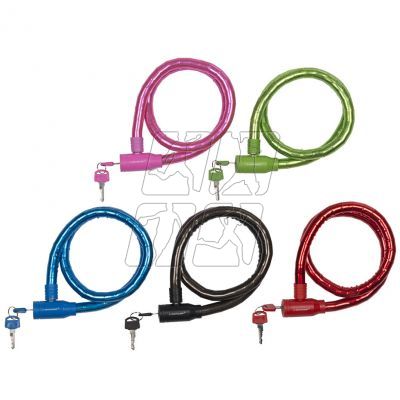 Bicycle lock Dunlop cable lock D18mm 80 cm ST 5ass 63749