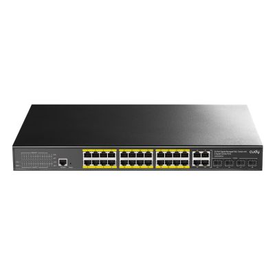 Cudy GS2028PS4 Managed L2 Gigabit Ethernet (10/100/1000) PoE Support 1U Black