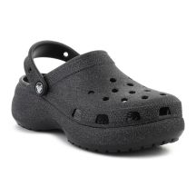 CROCS CLASSIC PLATFORM GLITTER CLOG W BLACK 207241-001