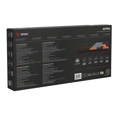 4. SAVIO MAGNETIC KEYBOARD ASTRAL BLACK OUTEMU WHITE JADE RGB