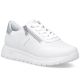 Women's leather sports shoes white Remonte Rieker D2V03-80