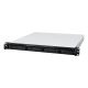 2. NAS Synology RS822+; 1U RACK; 4x (3.5" SATA HDD/2.5" SATA SSD); AMD Ryzen V1500B; 2 GB DDR4 ECC SODIMM (max. 32 GB), 4x 1GbE RJ-45