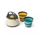 9. Ultralight collapsible cook set with kettle SEA TO SUMMIT Frontier UL for 2 people/3 pieces