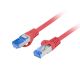 3. LANBERG PATCHCORD S/FTP CAT.6A 0.5M RED LSZH CCA (FLUKE PASSED) PCF6A-10CC-0050-R