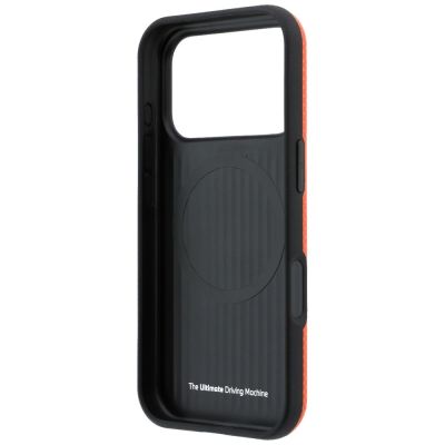 7. BMW M Quadrille Kevlar Metal Logo MagSafe Case for iPhone 17 Pro Max / 18 Pro Max - Orange