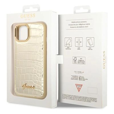 8. Guess GUHCP14MHGCRHD iPhone 14 Plus 6.7 "gold / gold hardcase Croco Collection