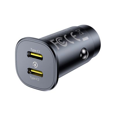 4. Baseus GoTrip 2 x USB-C 30W Car Charger - Black