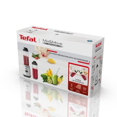 6. Tefal Mix&Move BL15FD 0.6 l Tabletop Blender 300 W Stainless Steel