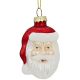 2. MOULDED GLASS BAUBLE SANTA CLAUS SASKA GIFT & DECOR