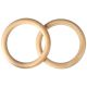 5. Wooden gymnastic rings with measuring tape HMS TX08