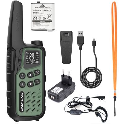 4. Baofeng BF-T25E walkie-talkie green, 2 pieces