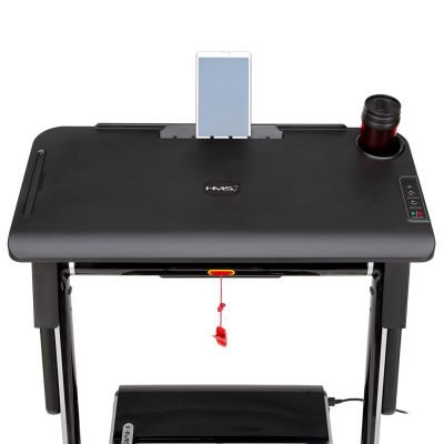 20. HMS LOOP12 MULTI Electric Treadmill with Desk 1-12 km/h, Gray