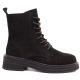 2. Women's leather ankle boots, suede, chocolate, Sergio Leone TR-02